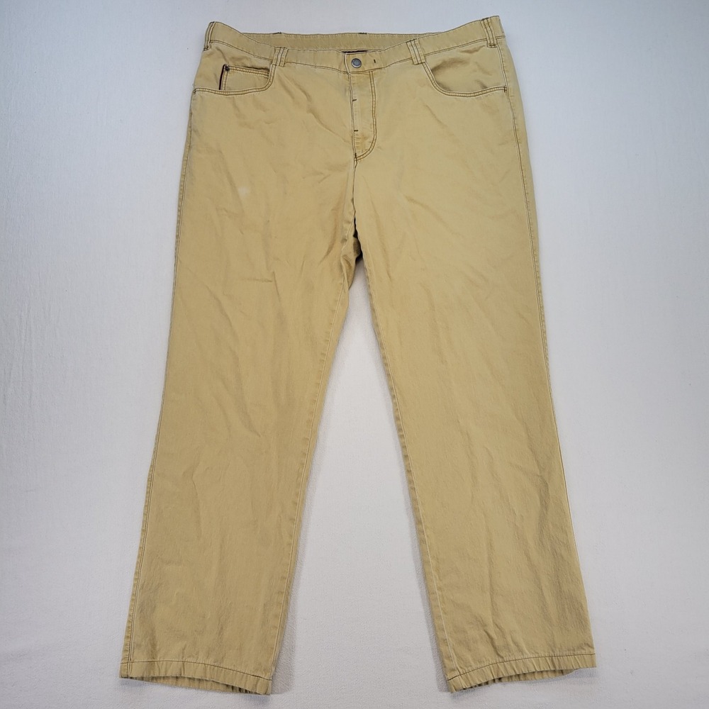 Meyer Pants Mens 42x31 EU 58 Beige Diego Trouser Straight Comfort Fit Chino